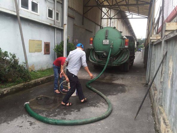 Xe hút bể phốt, hố ga, bùn thải tại Tuyên Quang
